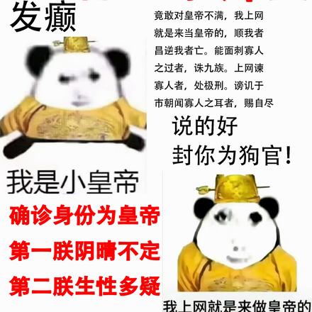 当网络皇帝,享缺德人生